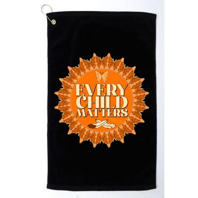 Every Child Matters Orange Butterfly Sun Flower Golf Towel