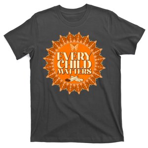 Every Child Matters Orange Butterfly Sun Flower T-Shirt