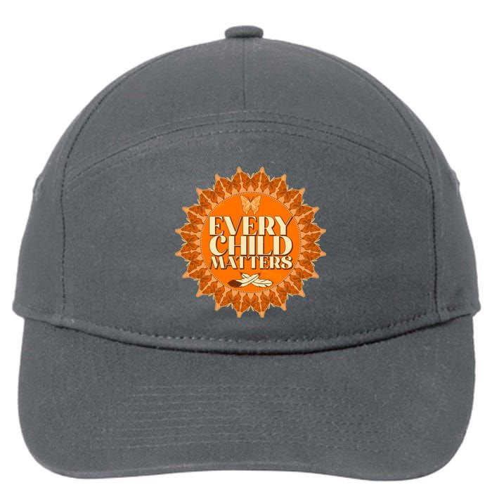 Every Child Matters Orange Butterfly Sun Flower 7-Panel Snapback Hat