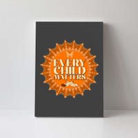 Every Child Matters Orange Butterfly Sun Flower Canvas