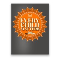 Every Child Matters Orange Butterfly Sun Flower Poster