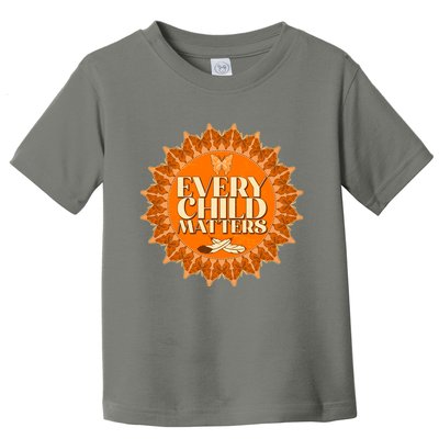 Every Child Matters Orange Butterfly Sun Flower Toddler T-Shirt