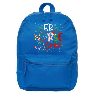 ER Christmas Nurse Crew Funny Nursing Christmas Pattern 16 in Basic Backpack