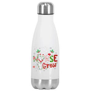 ER Christmas Nurse Crew Funny Nursing Christmas Pattern Stainless Steel Insulated Water Bottle