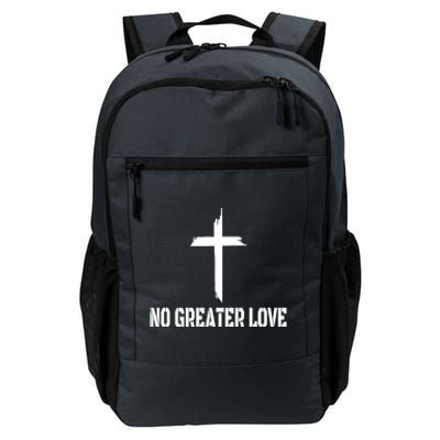 Easter Cross No Greater Love Distressed Cross Easter Sunday Gift Daily Commute Backpack