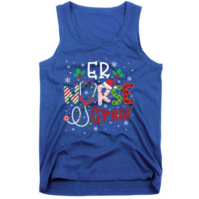 Er Christmas Nurse Crew Funny Nursing Christmas Pattern Gift Tank Top