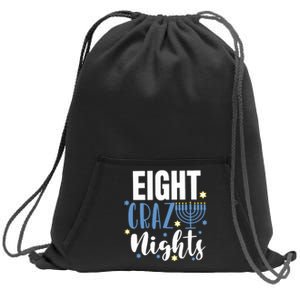 Eight Crazy Nights Jew Hanukkah Gift Chanukah Jewish Sweatshirt Cinch Pack Bag