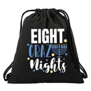 Eight Crazy Nights Jew Hanukkah Gift Chanukah Jewish Drawstring Bag