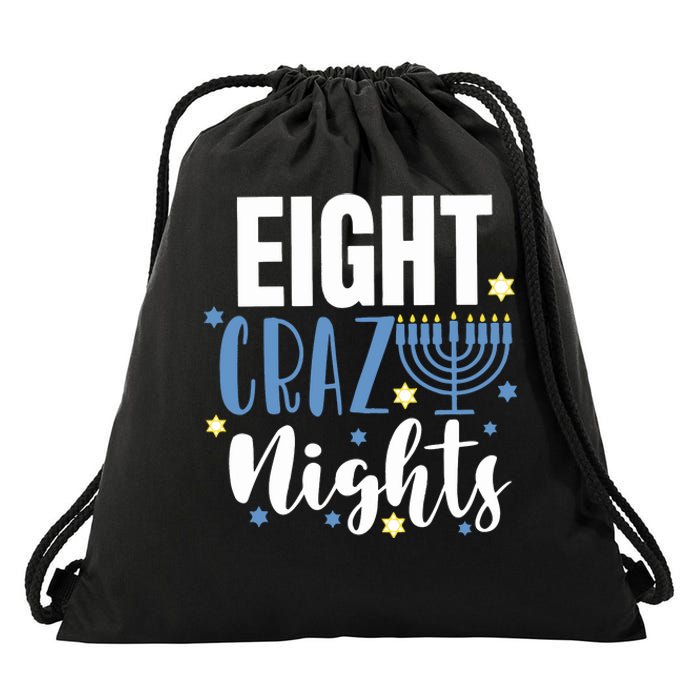 Eight Crazy Nights Jew Hanukkah Gift Chanukah Jewish Drawstring Bag