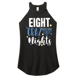 Eight Crazy Nights Jew Hanukkah Gift Chanukah Jewish Women’s Perfect Tri Rocker Tank