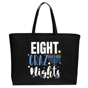 Eight Crazy Nights Jew Hanukkah Gift Chanukah Jewish Cotton Canvas Jumbo Tote