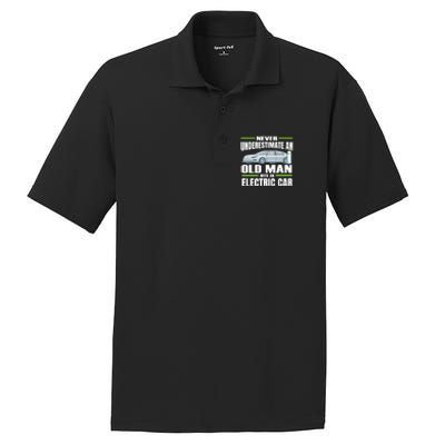 Ev Car Never Underestimate An Old With An Electric Car Cool Gift PosiCharge RacerMesh Polo