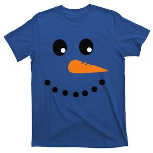 Eyelashes Christmas Outfit Snowman Face Costume T-Shirt