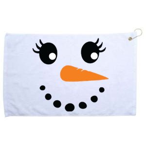 Eyelashes Christmas Outfit Snowman Face Costume Girls Grommeted Golf Towel