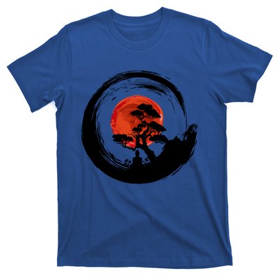 Enso Circle Of Budda And Bonsai Tree Yoga Design Gift T-Shirt