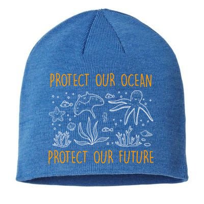 Environtal Care Protect Our Ocean Environtal Love Meaningful Gift Sustainable Beanie