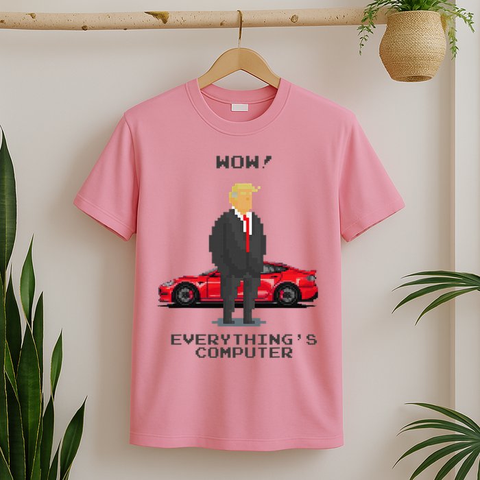 Everything's Computer Pixel Trump Doge Tech Support  T-Shirt