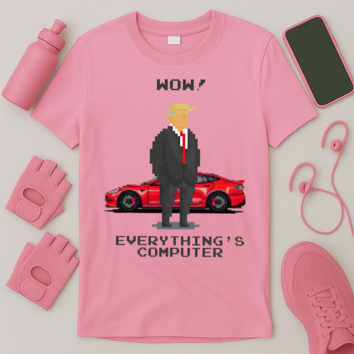 Everything's Computer Pixel Trump Doge Tech Support  T-Shirt