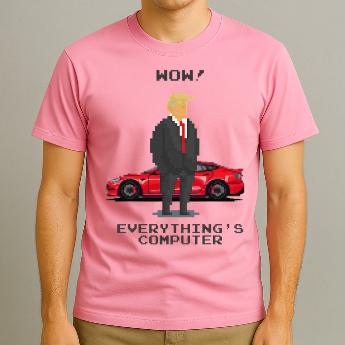 Everything's Computer Pixel Trump Doge Tech Support  T-Shirt