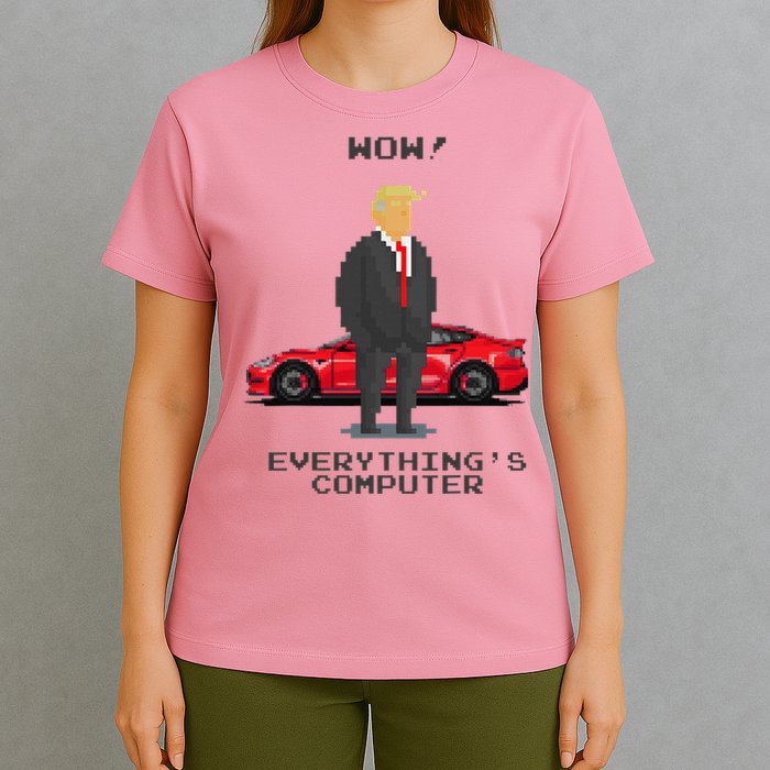 Everything's Computer Pixel Trump Doge Tech Support  T-Shirt