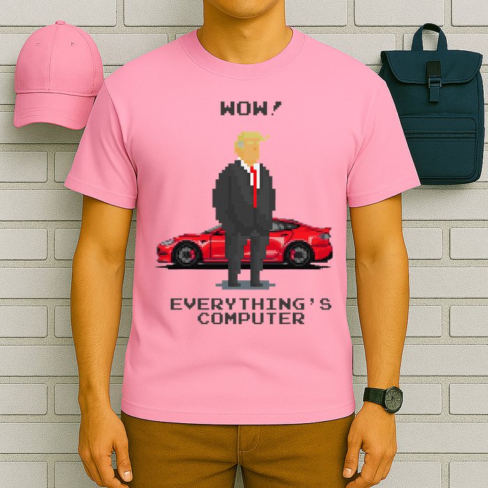 Everything's Computer Pixel Trump Doge Tech Support  T-Shirt