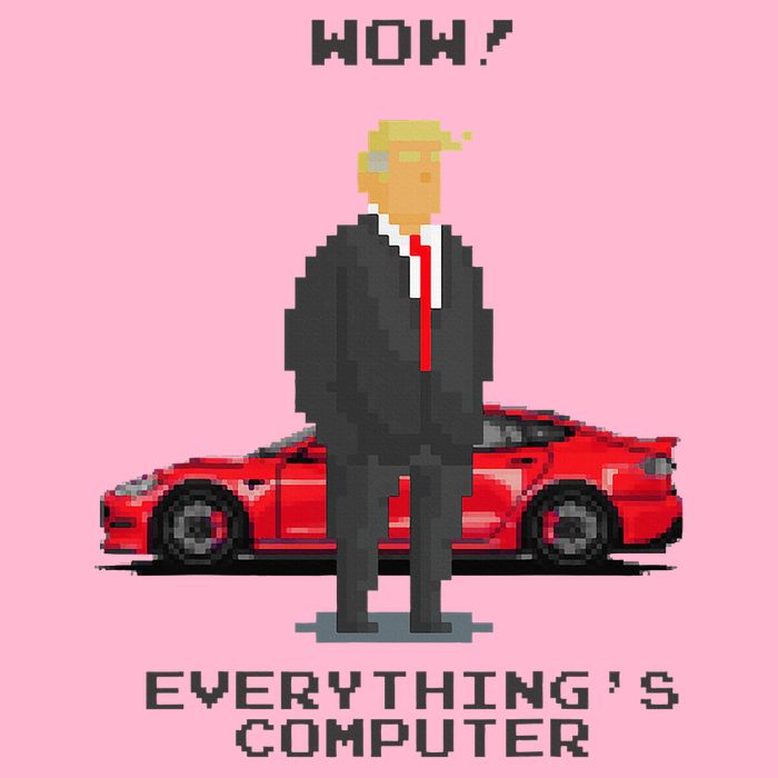 Everything's Computer Pixel Trump Doge Tech Support  T-Shirt