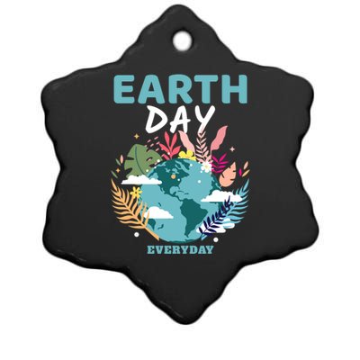 Earth Climate Planet Earth Day Is Everyday Gift Ceramic Star Ornament