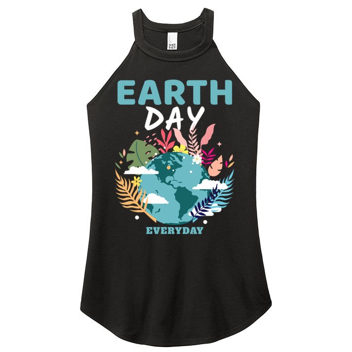 Earth Climate Planet Earth Day Is Everyday Gift Women's Perfect Tri Rocker Tank