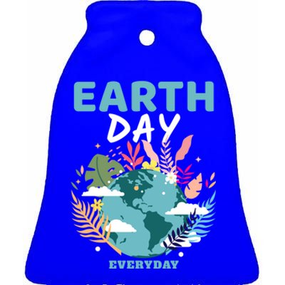 Earth Climate Planet Earth Day Is Everyday Gift Ceramic Bell Ornament