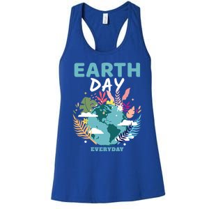 Earth Climate Planet Earth Day Is Everyday Gift Women's Racerback Tank