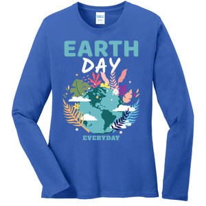 Earth Climate Planet Earth Day Is Everyday Gift Ladies Long Sleeve Shirt