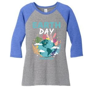 Earth Climate Planet Earth Day Is Everyday Gift Women's Tri-Blend 3/4-Sleeve Raglan Shirt