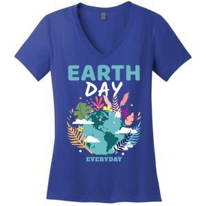 Earth Climate Planet Earth Day Is Everyday Gift Women's V-Neck T-Shirt