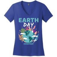 Earth Climate Planet Earth Day Is Everyday Gift Women's V-Neck T-Shirt