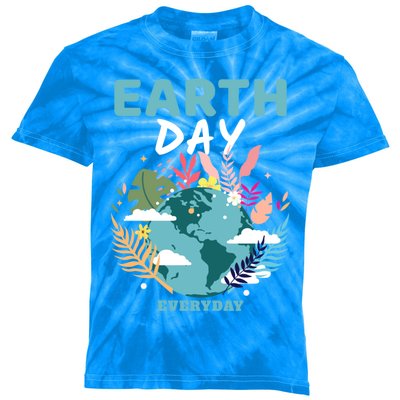 Earth Climate Planet Earth Day Is Everyday Gift Kids Tie-Dye T-Shirt