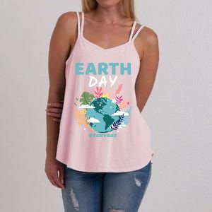 Earth Climate Planet Earth Day Is Everyday Gift Women's Strappy Tank