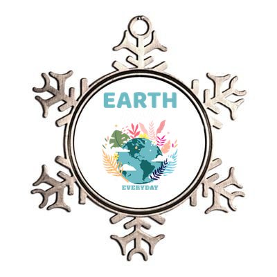 Earth Climate Planet Earth Day Is Everyday Gift Metallic Star Ornament