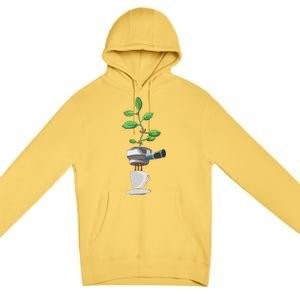 Espresso Coffee Plant Coffee Lover Caffeine Barista Premium Pullover Hoodie