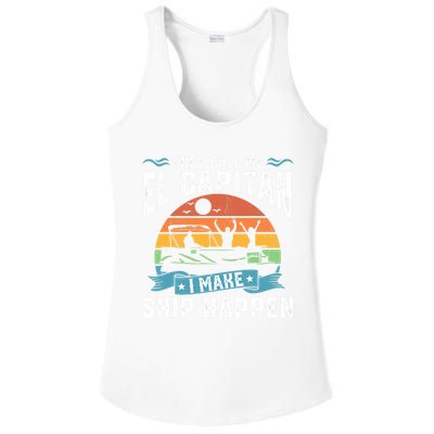 El Capitan Pontoon Captain I Make Ship Happen Boating Gift Ladies PosiCharge Competitor Racerback Tank