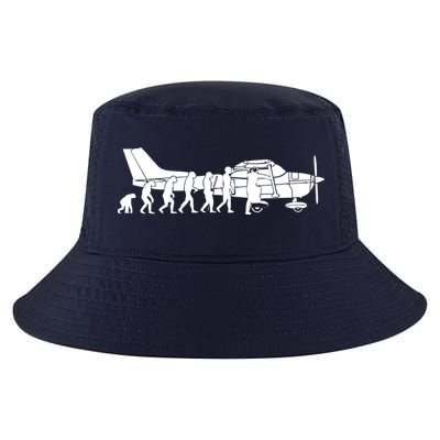 Evolution Cessna Pilot Flugzeug Fun Art Air Fly Airplane Aircraft Flug Cool Comfort Performance Bucket Hat