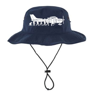 Evolution Cessna Pilot Flugzeug Fun Art Air Fly Airplane Aircraft Flug Bucket Hat