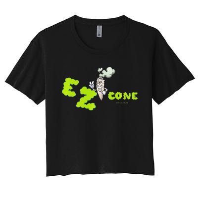 Ez Cone Premium Women's Crop Top Tee