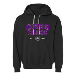 Emerson College Retro Garment-Dyed Fleece Hoodie