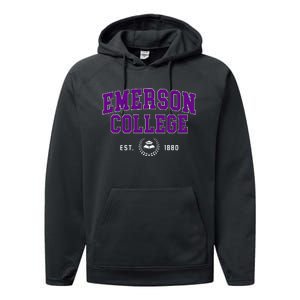 Emerson College Retro Performance Fleece Hoodie