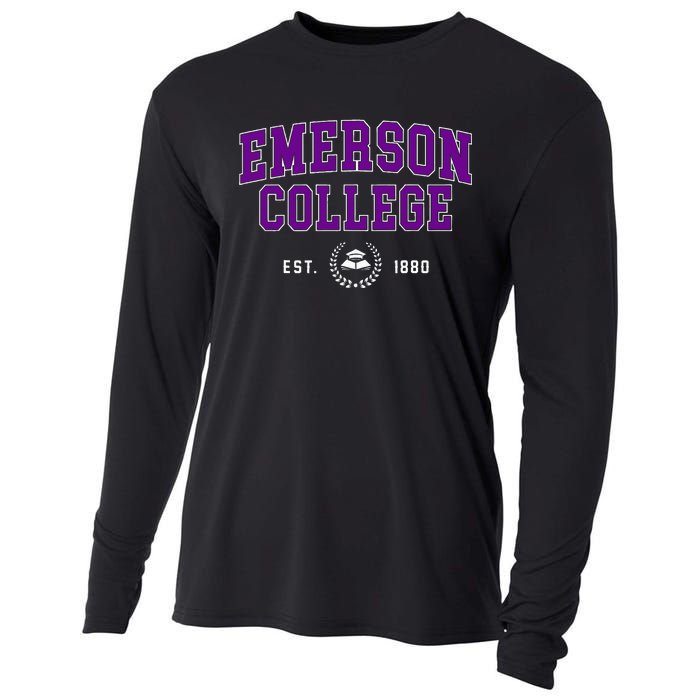 Emerson College Retro Cooling Performance Long Sleeve Crew