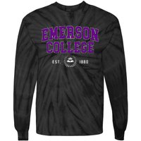 Emerson College Retro Tie-Dye Long Sleeve Shirt