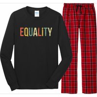 Equality Civil Rights Social Justice BLM Long Sleeve Pajama Set