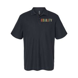 Equality Civil Rights Social Justice BLM Softstyle Adult Sport Polo