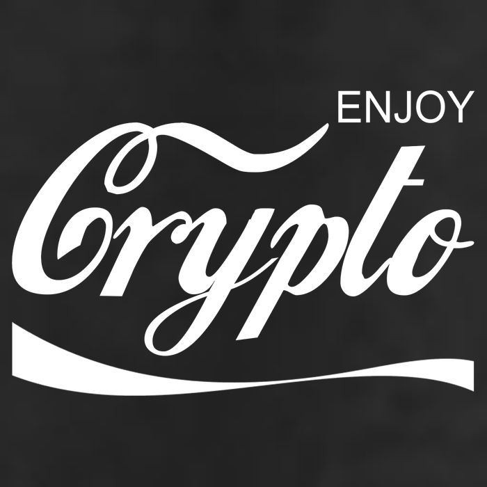 Enjoy Crypto Retro Cryptocurrency Bitcoin 7 Panel Mesh Trucker Snapback Hat