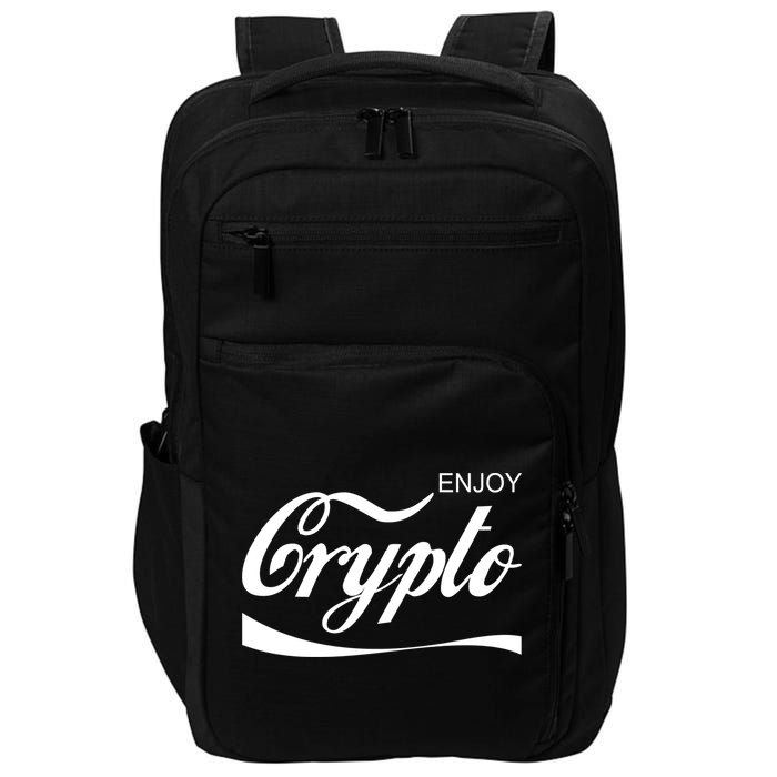 Enjoy Crypto Retro Cryptocurrency Bitcoin Impact Tech Backpack